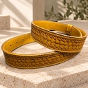 Men's Hand-Tooled Vegetable-Tanned Leather Belt - Havana 4