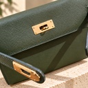 Kelly 28 Saffiano Leather Bag - Olive Green 3