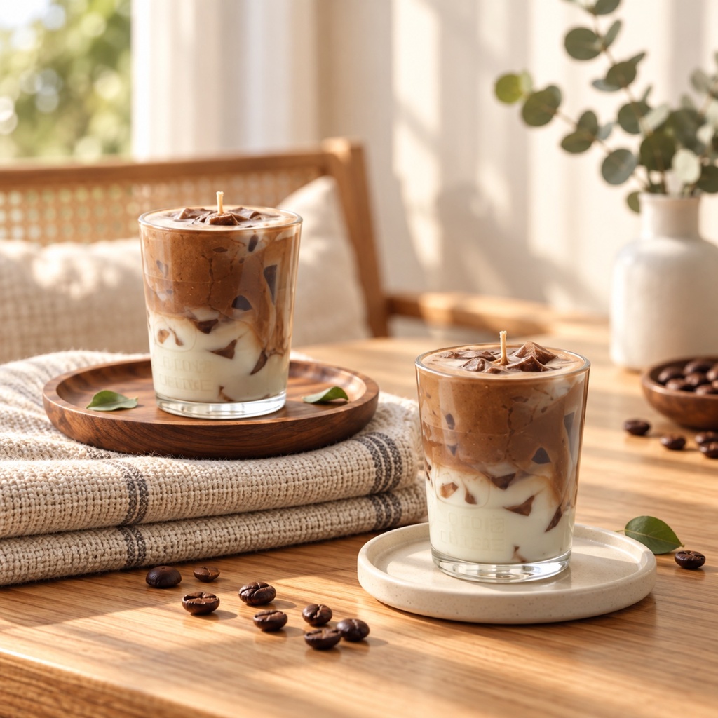 شمعة الآيس لاتيه (Iced Latte Candle)