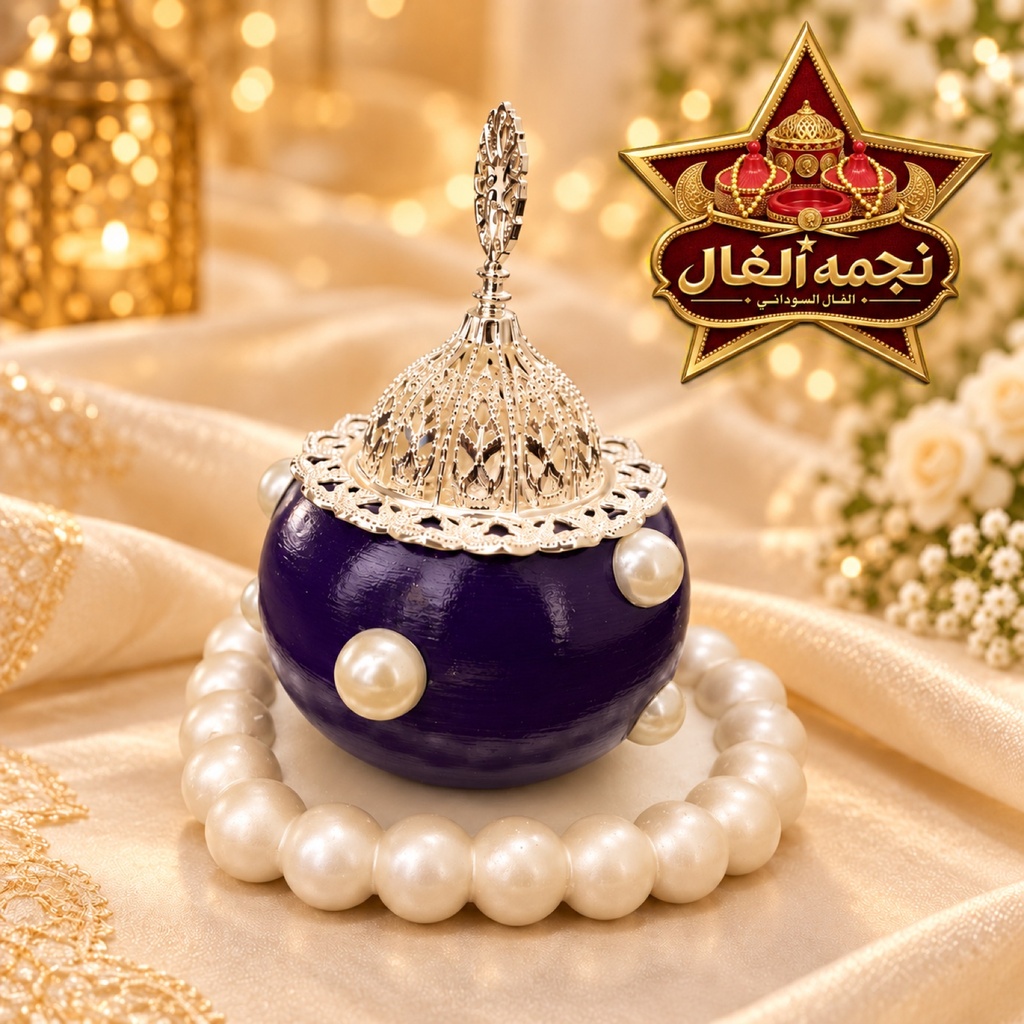 فال سوداني بنفسجي باللؤلؤ (Purple Pearl Sudanese Fal)