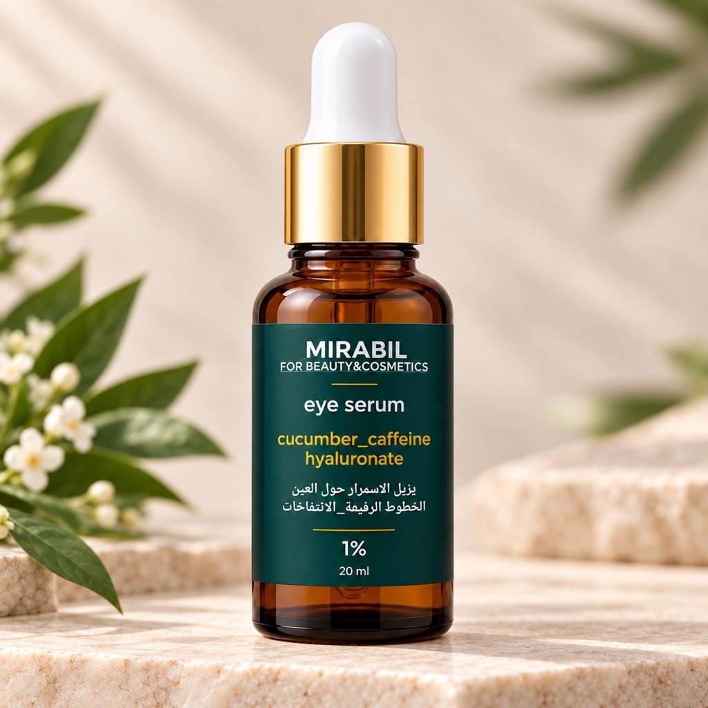 سيرم العناية بالهالات بالكافيين الليبوسومال من ميرابل ٢٠ مل (Mirabil Eye Serum 20ml)