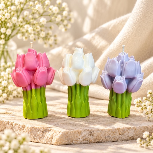 Tulip Bouquet Candle