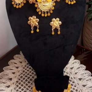 حجر عقيق اصفر ودهب مطلي متوفر منه كل الاوان