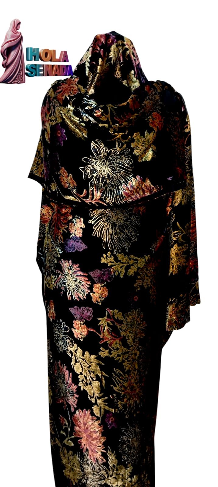 توب حرير ورود مخمل بارزة