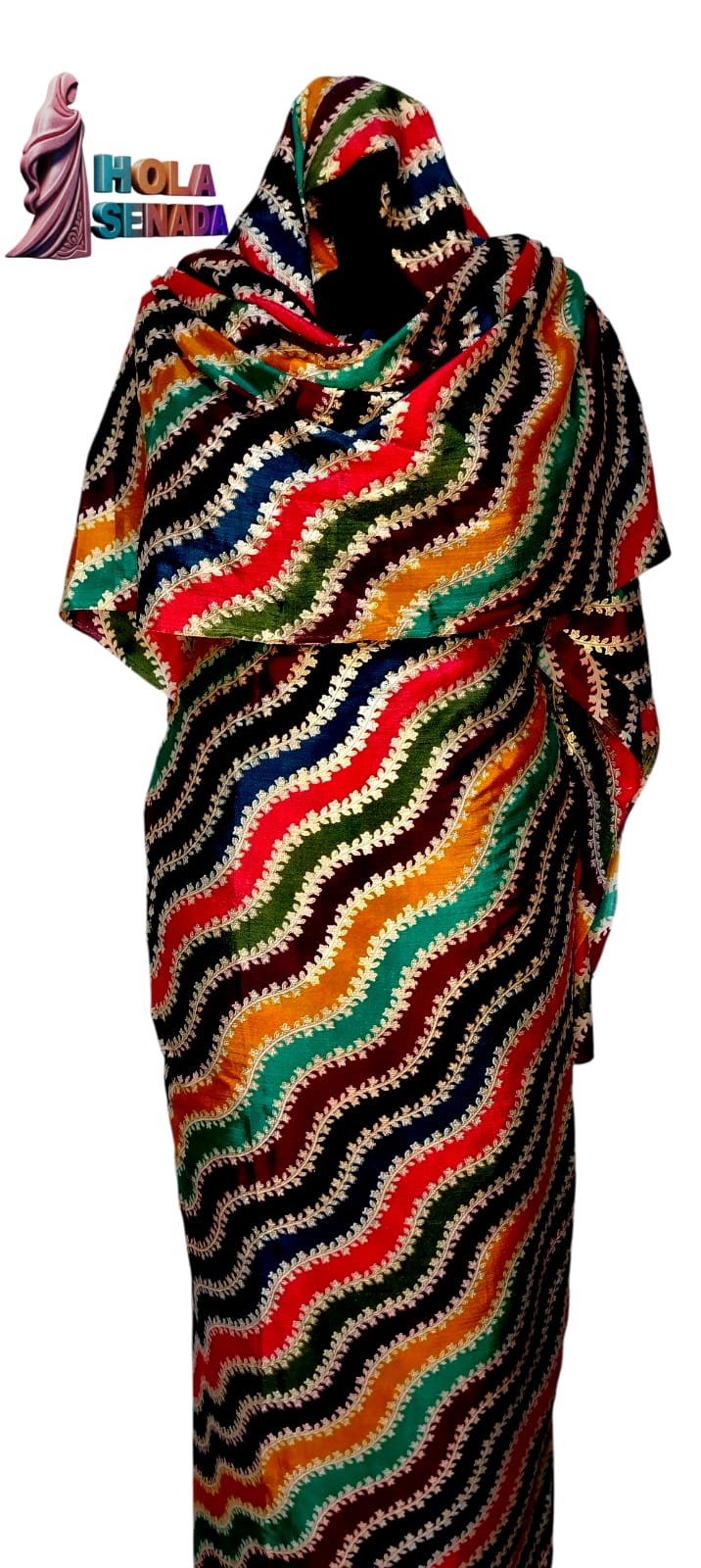 توب حرير هندي خيوط سيلك لامعة ذهبي